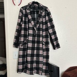 Torrid plaid long jacket